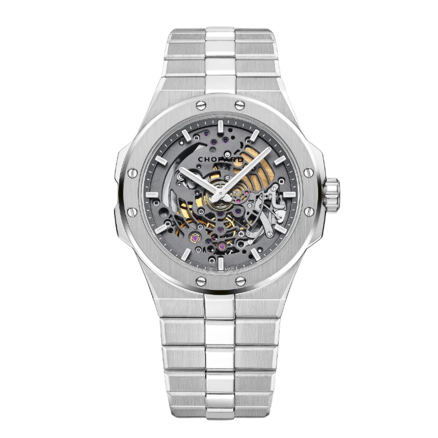 Chopard Alpine Eagle 41 XP TT 41mm, Skeleton Dial, Automatic Movement, Titanium Case, Titanium Bracelet Watch 298630-3001