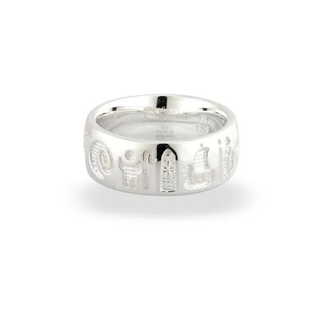 Sterling Silver History of Ireland Ring