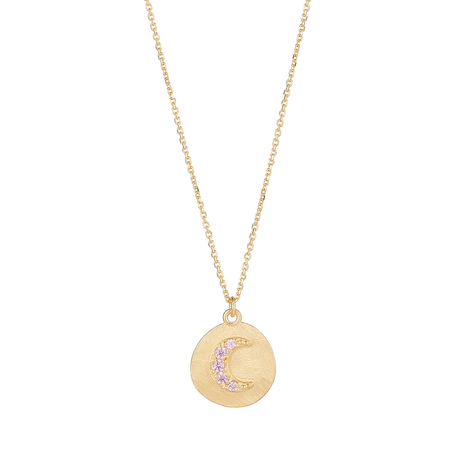 N9NE Pink Moon Coin Necklace